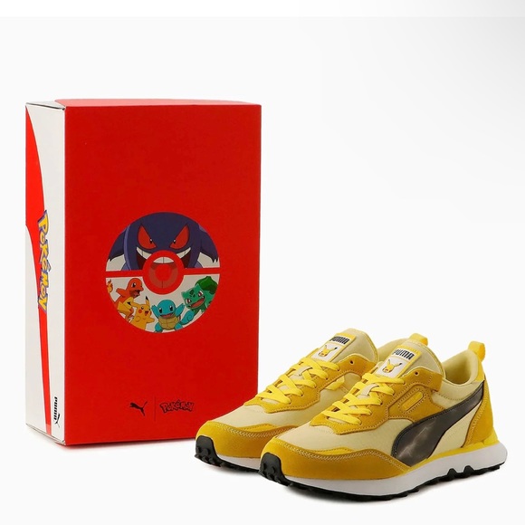 PUMA x POKÉMON Pikachu Sneakers size 9 - Picture 8 of 9